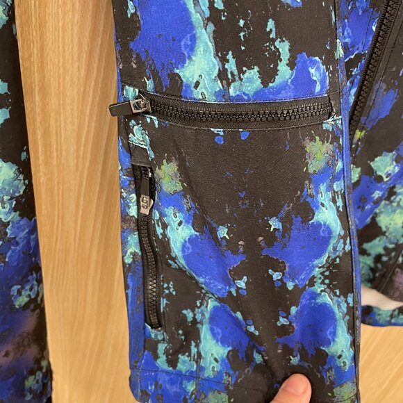 Fabletics Blue Print Jacket Size Small - Picture 3 of 5